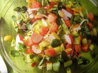 Салат из фруктов и овощей
