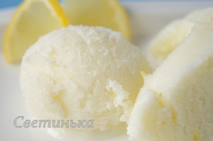 лимонное мороженое из простокваши