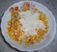 Фруктовый салат со сметаной
