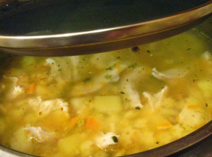 вкусный куриный суп - готово