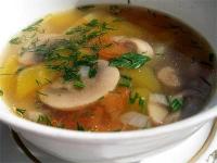 Рецепт овощного супа с грибами