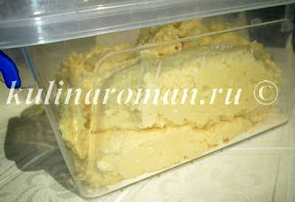 Творожный торт Наполеон с заварным сливочно-сметанным кремом