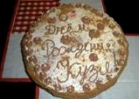 Бисквитно масляный торт "День и ночь" к дню рождения мужа