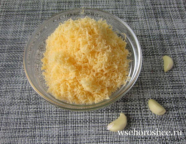 Креветочный салат рецепт - сыр тертый