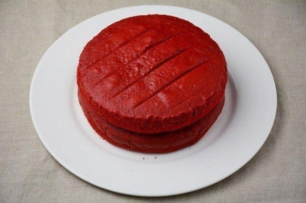 Страшно красивый десерт Бархатный торт