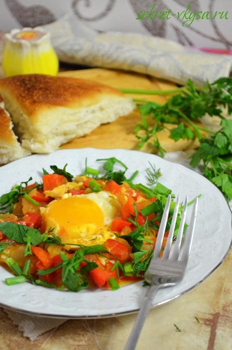 Шакшука - Вкуснейший завтрак из яиц
