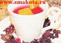 Витаминный чай каркаде с апельсинами
