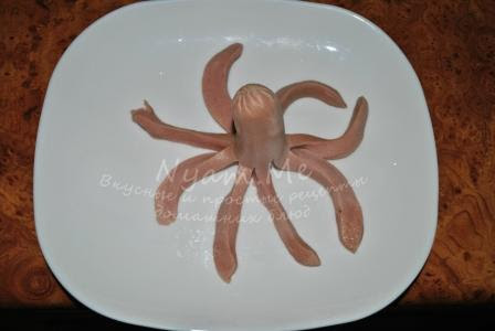 осьминог из сосиски