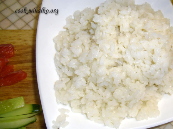 Отвариваем рис для суши
