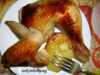Курица в духовке с медом и соевым соусом