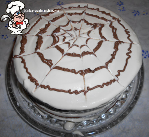 DSCN2799 Медовый торт с зефиром
