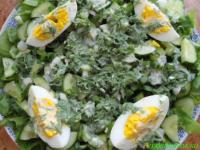 Салат для здоровья из шпината "Зеленная свежесть"