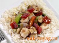 Новогодний рецепт блюдо китайской кухни курица с соусом тэрияки