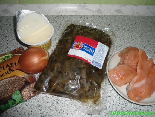 Приготовим салат из морской капусты «Прибой»