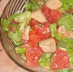 Салат куриный с томатами и грейпфрутом