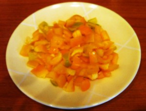 салат из цветной капусты - сладкий перец