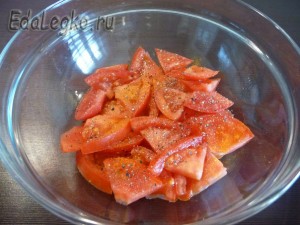 вкусные салаты с ананасом - помидоры