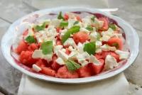 Рецепт как приготовить вкусный Салат из арбуза и феты