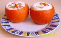 Корзинки из апельсинов - десерт