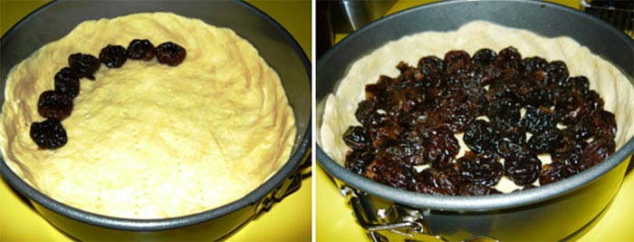 Пирог с черносливом и сметаной