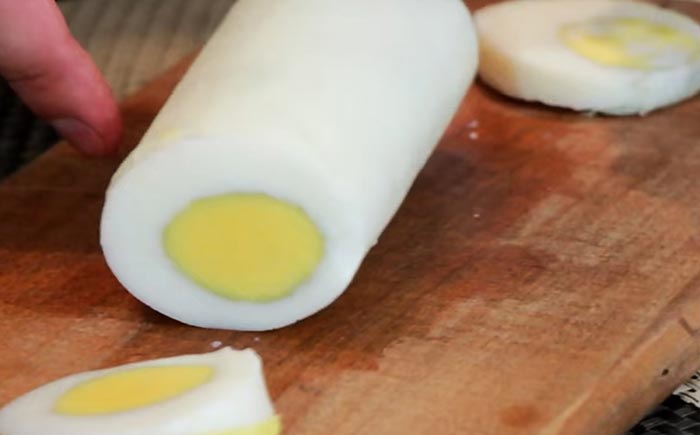 Необычный способ приготовления яиц - Длинные прямые яйца