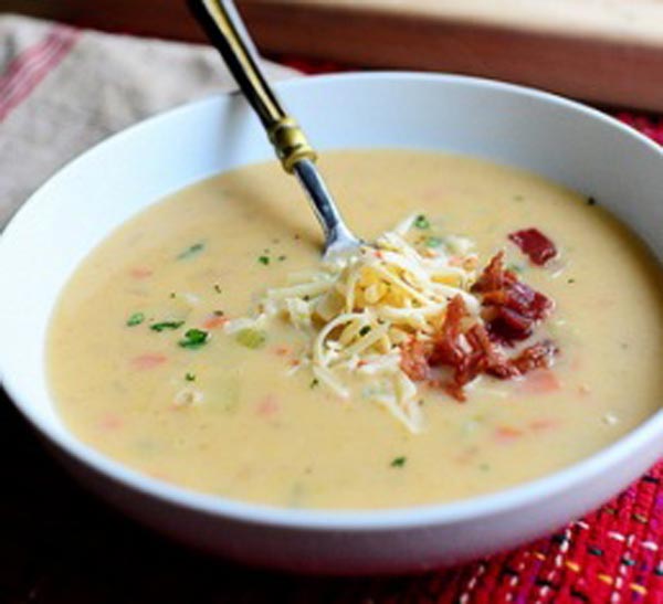 Простые рецепты вкусных супов - Картофельный суп - пюре с беконом